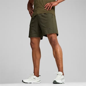 Shorts de punto de 7" para hombre CLOUDSPUN, Dark Olive, extralarge